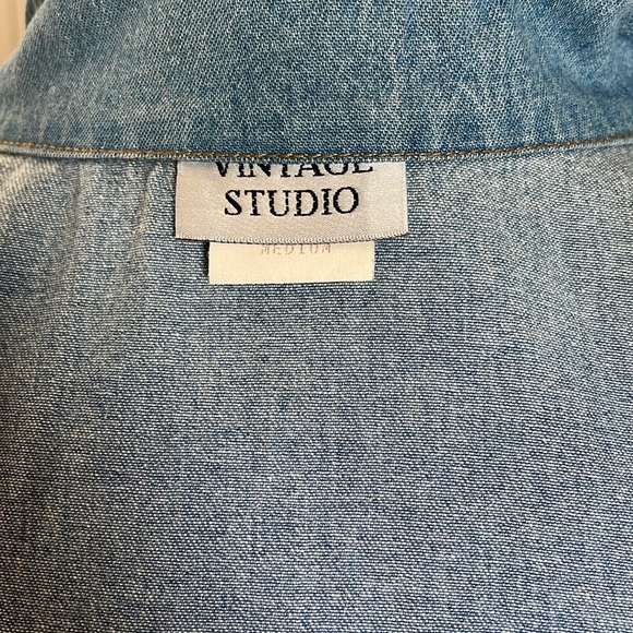 NEW. Vintage Studio, Denim Dress, M. Button up. - Picture 11 of 16